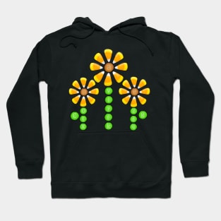 Candy Corn Flowers Hoodie